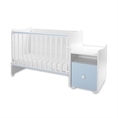 Bed TREND PLUS NEW white+baby blue Bed TREND PLUS NEW white /baby bed+cupboard/